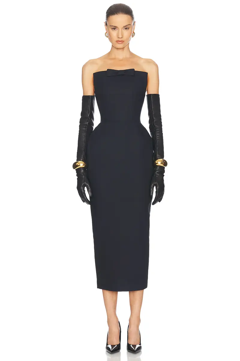 Helsa The S Curve Dress With Bow
