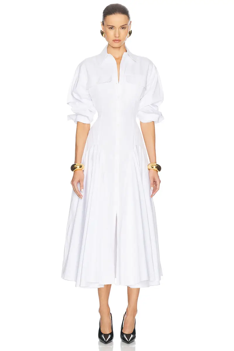 Helsa Godet Shirt Dress | Image 1 Helsa Godet Shirt Dress | Image 1