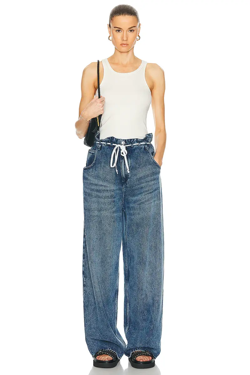 Isabel Marant Jordy Baggy Wide Leg | Thumbnail 4