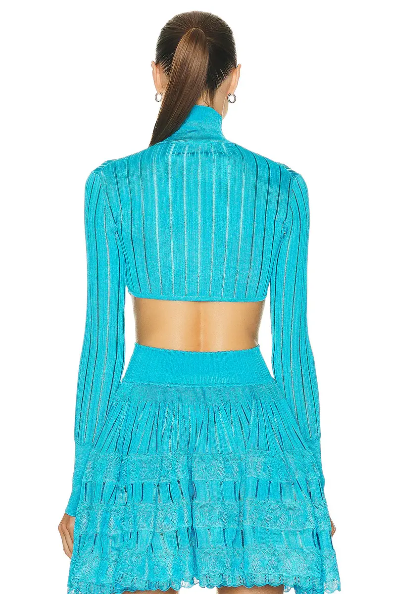 ALAÏA Crinoline Cardigan Top | Thumbnail 3 ALAÏA Crinoline Cardigan Top | Thumbnail 3