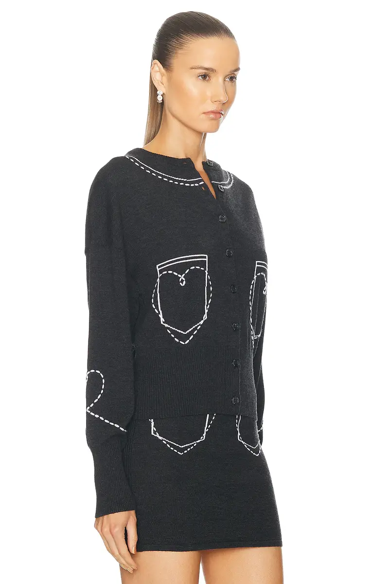 Moschino Jeans Long Sleeve Cardigan | Thumbnail 2
