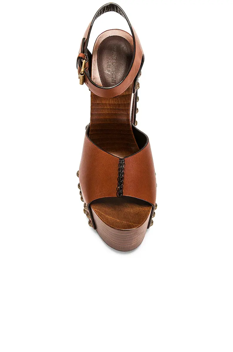 Saint Laurent Jota Platform Clog Sandal | Thumbnail 4 Saint Laurent Jota Platform Clog Sandal | Thumbnail 4