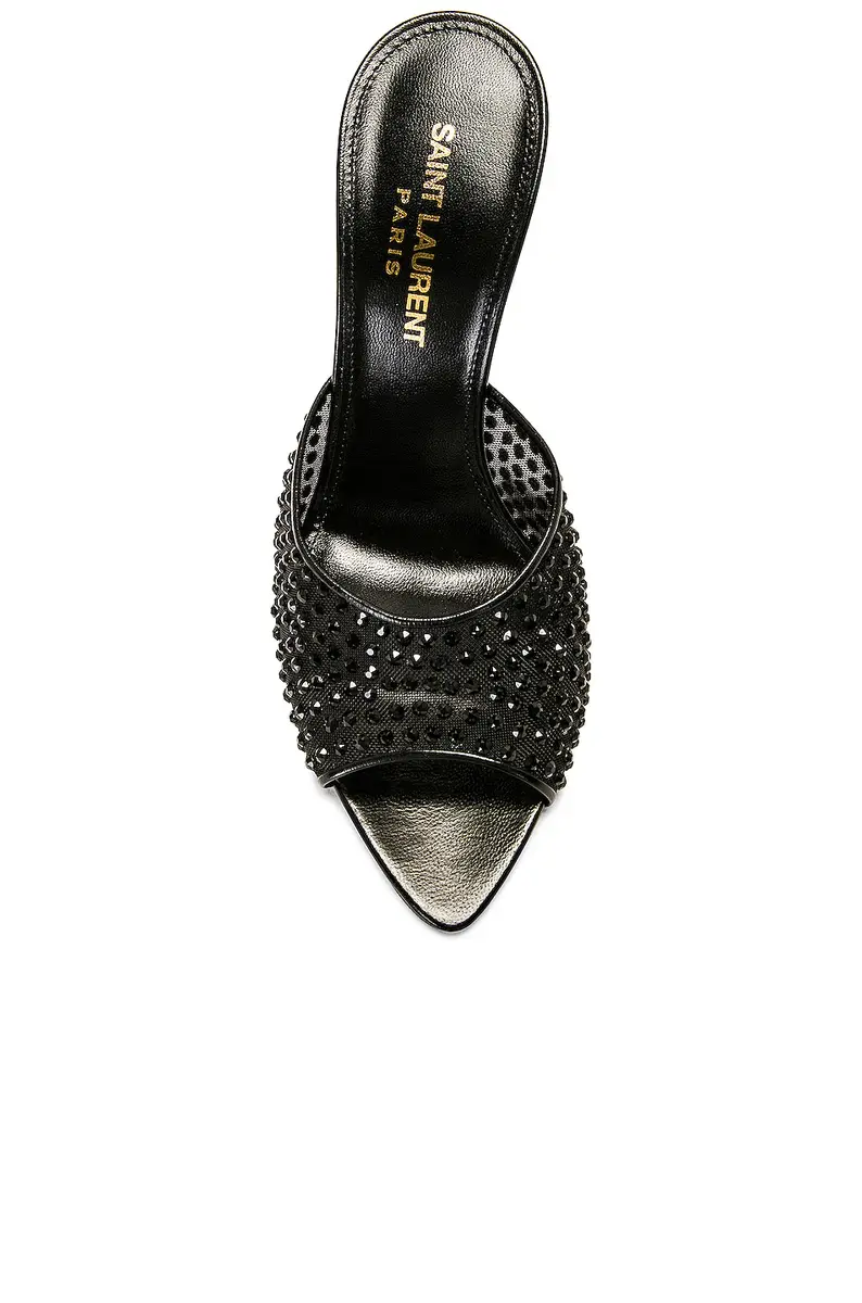 Saint Laurent Blonde Mule Sandal | Thumbnail 4 Saint Laurent Blonde Mule Sandal | Thumbnail 4