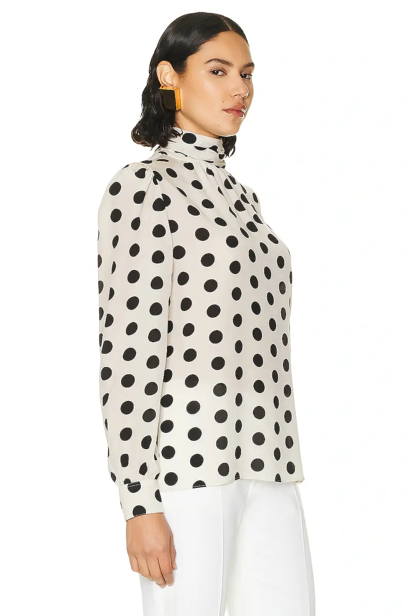 Saint Laurent Turtleneck Blouse | Thumbnail 2 Saint Laurent Turtleneck Blouse | Thumbnail 2