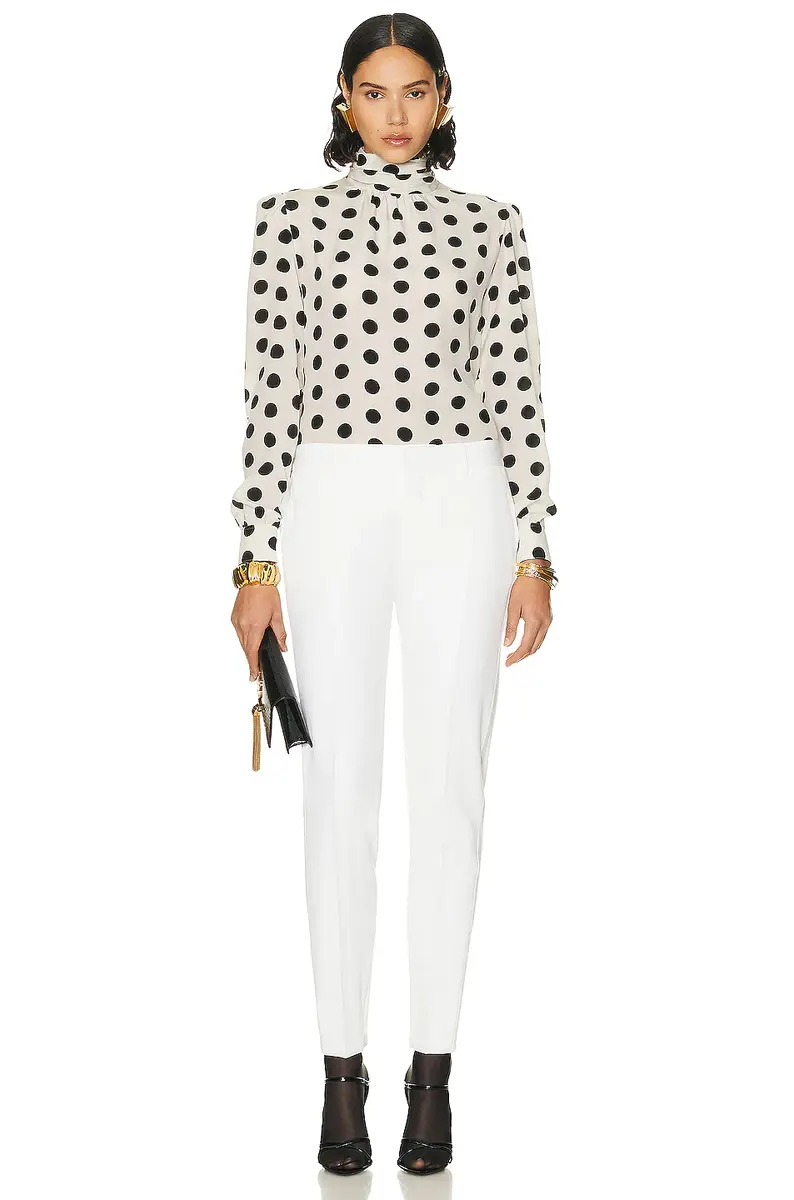 Saint Laurent Turtleneck Blouse | Thumbnail 4 Saint Laurent Turtleneck Blouse | Thumbnail 4