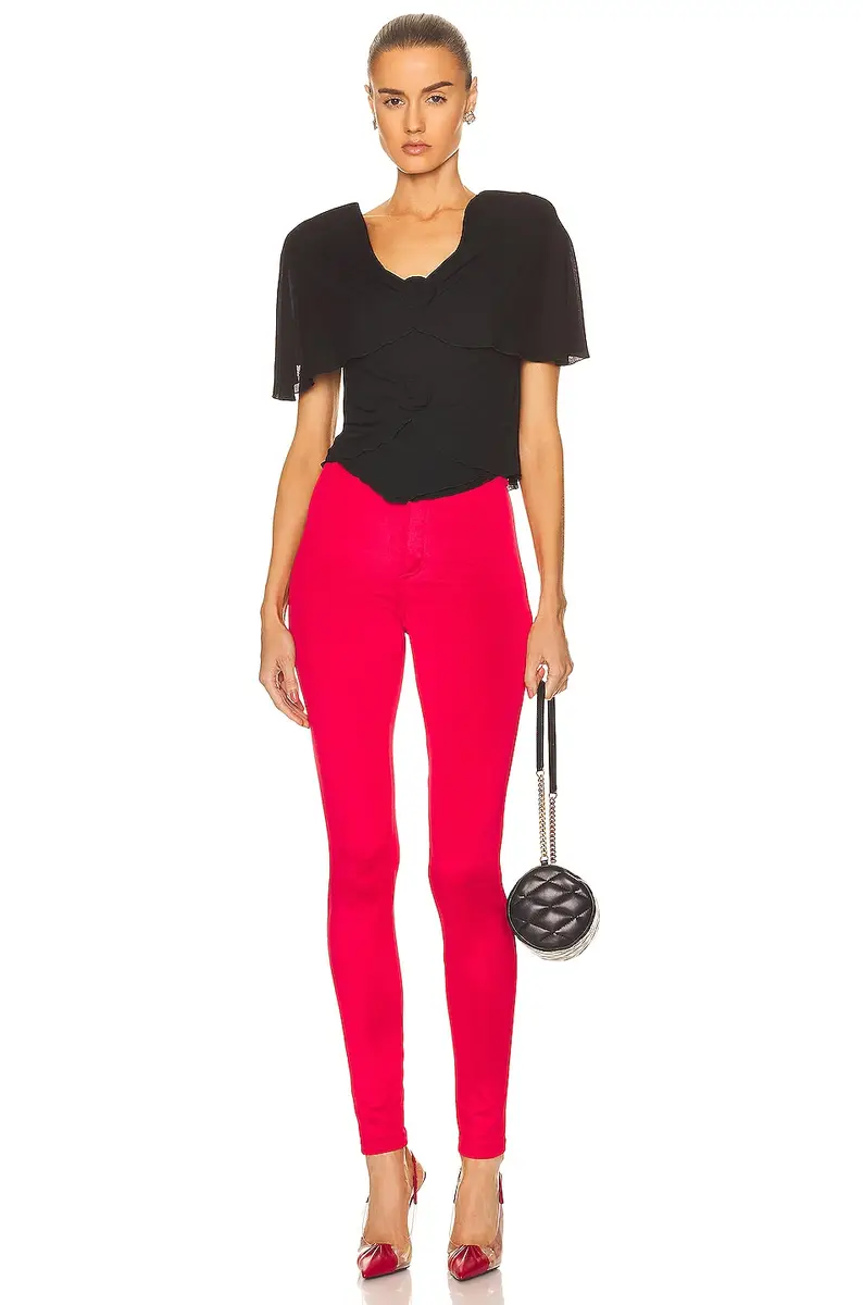 Saint Laurent Short Sleeve Top | Thumbnail 4 Saint Laurent Short Sleeve Top | Thumbnail 4