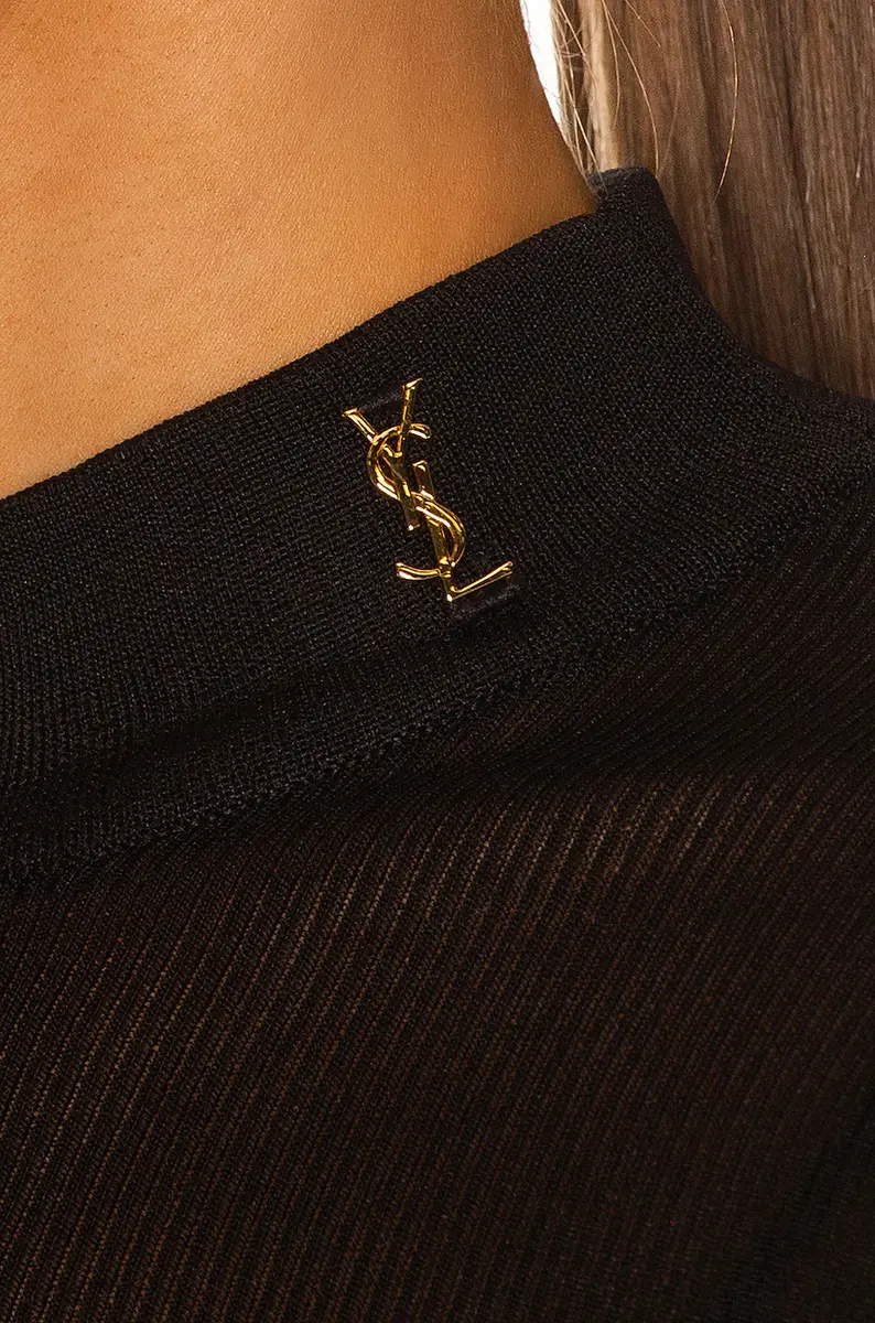 Saint Laurent Cassandra Logo Top | Thumbnail 6