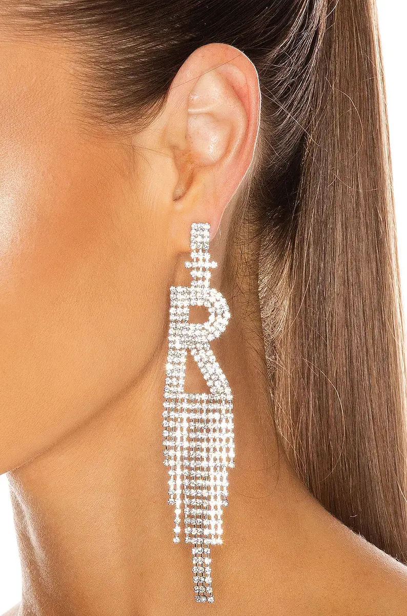Retrofête Alphabet Earring | Thumbnail 2 Retrofête Alphabet Earring | Thumbnail 2