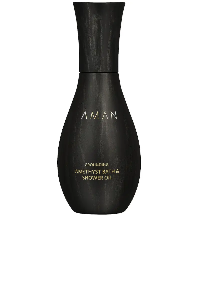 AMAN Grounding Amethyst Bath & Shower Oil | Image 1 AMAN Grounding Amethyst Bath & Shower Oil | Image 1