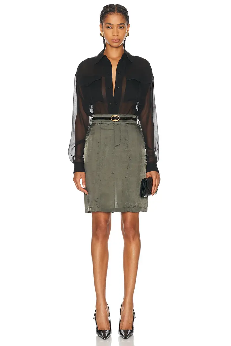 Saint Laurent Button Up Top | Thumbnail 4