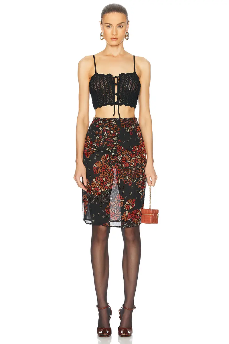 Saint Laurent Cropped Tank Top | Thumbnail 4 Saint Laurent Cropped Tank Top | Thumbnail 4