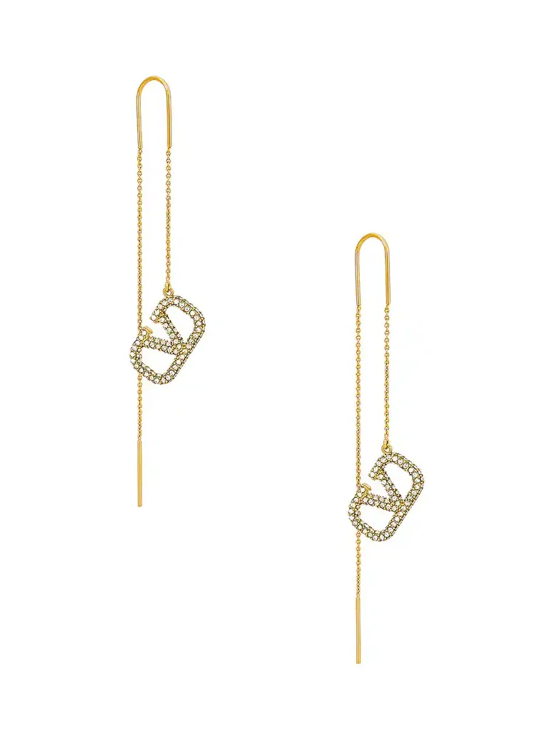 V Logo Signature Drop Earrings V Logo Signature Drop Earrings