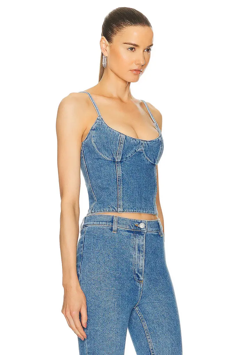 Magda Butrym Denim Tank Top | Thumbnail 2