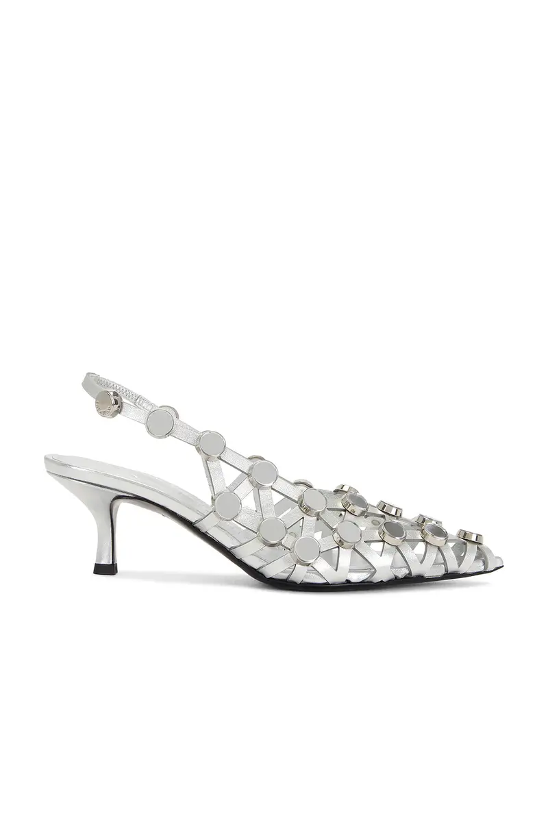 The Attico Grid 50mm Slingback | Thumbnail 3 The Attico Grid 50mm Slingback | Thumbnail 3