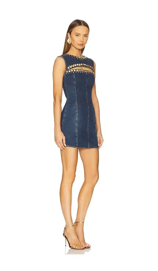 AREA Crystal Cut Out Mini Dress | Thumbnail 2 AREA Crystal Cut Out Mini Dress | Thumbnail 2