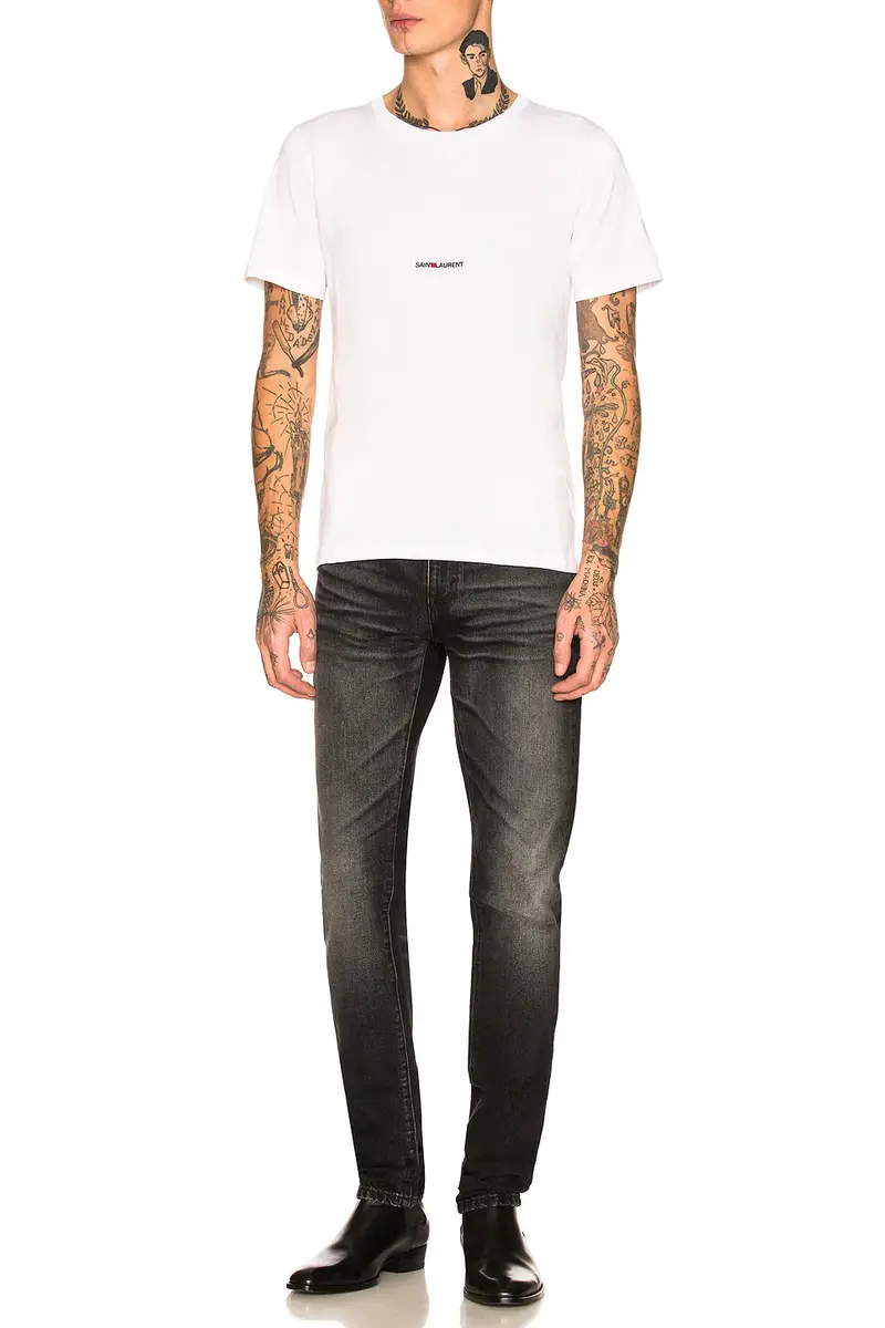 Saint Laurent Logo Tee | Thumbnail 4 Saint Laurent Logo Tee | Thumbnail 4
