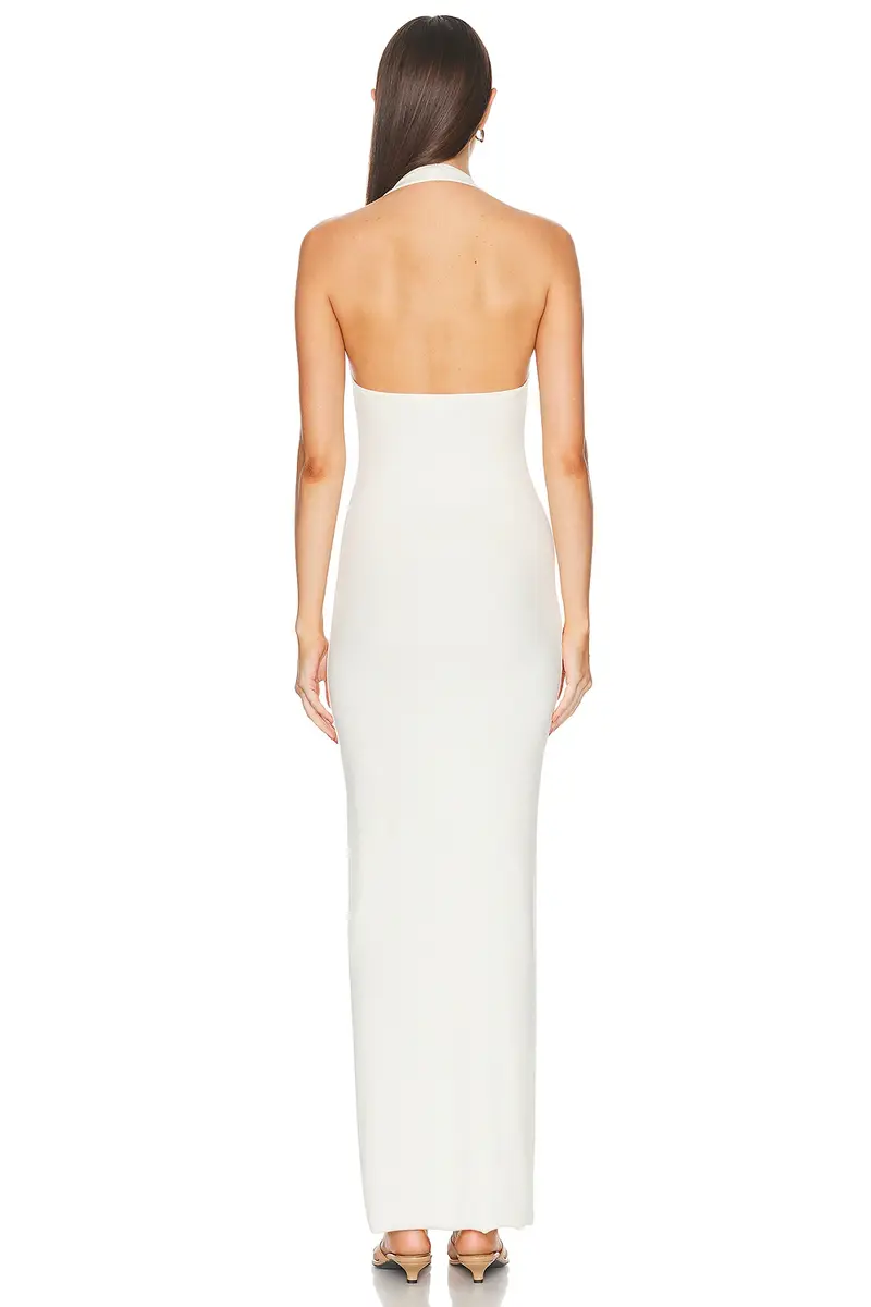 ÉTERNE Halter Maxi Dress | Thumbnail 3