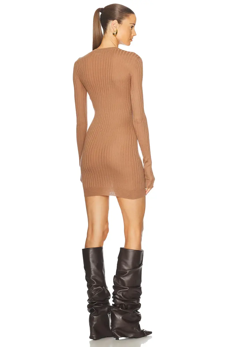 The Attico Long Sleeve Mini Dress | Thumbnail 3 The Attico Long Sleeve Mini Dress | Thumbnail 3