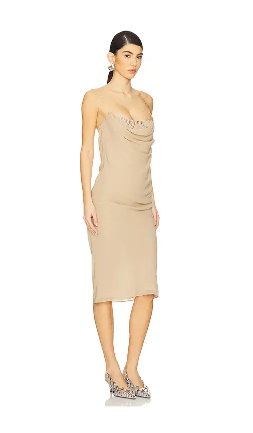 The Attico Sleeveless Midi Dress | Thumbnail 2 The Attico Sleeveless Midi Dress | Thumbnail 2