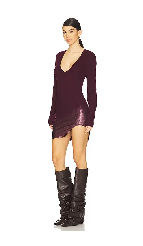 The Attico Long Sleeve Mini Dress | Thumbnail 2 The Attico Long Sleeve Mini Dress | Thumbnail 2