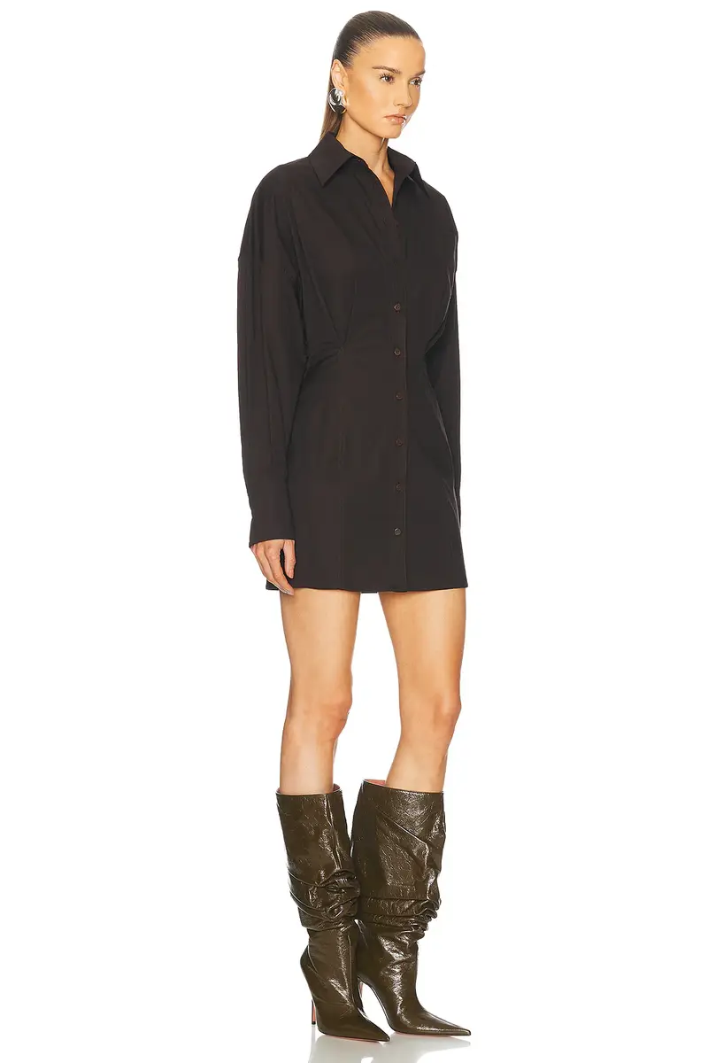 The Attico Long Sleeve Shirt Dress | Thumbnail 3 The Attico Long Sleeve Shirt Dress | Thumbnail 3