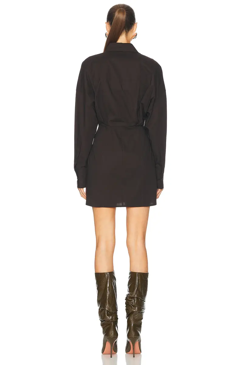 The Attico Long Sleeve Shirt Dress | Thumbnail 4 The Attico Long Sleeve Shirt Dress | Thumbnail 4