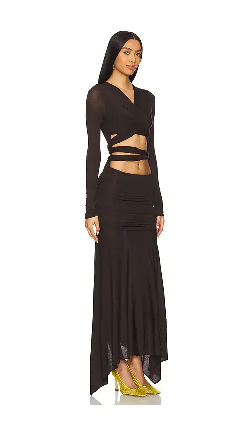 The Attico Long Sleeve Midi Dress | Thumbnail 2