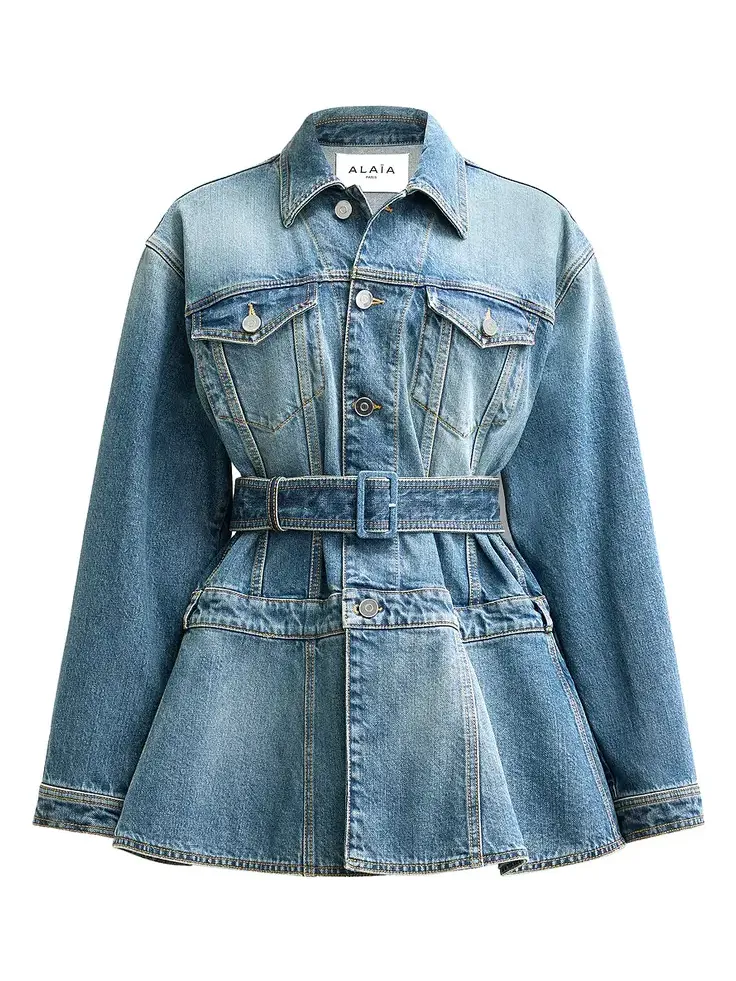 Peplum Denim Jacket