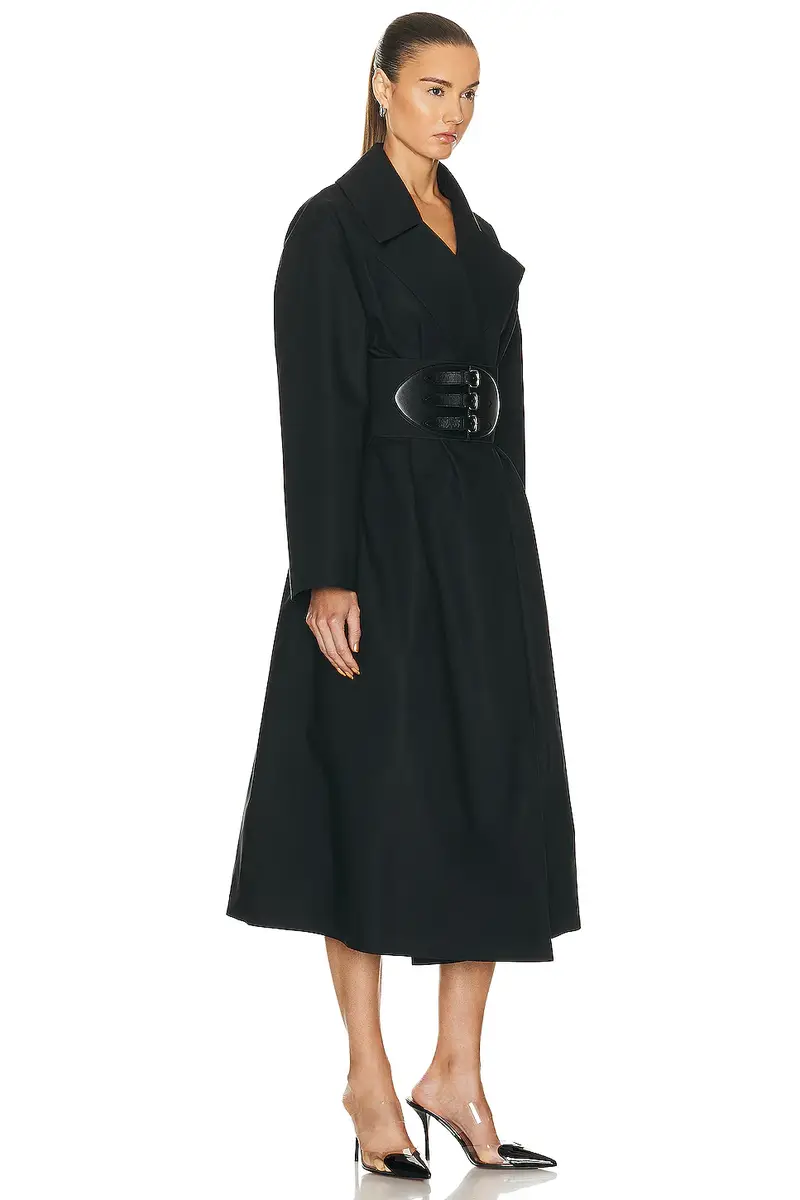 ALAÏA Belted Trench Coat | Thumbnail 2 ALAÏA Belted Trench Coat | Thumbnail 2