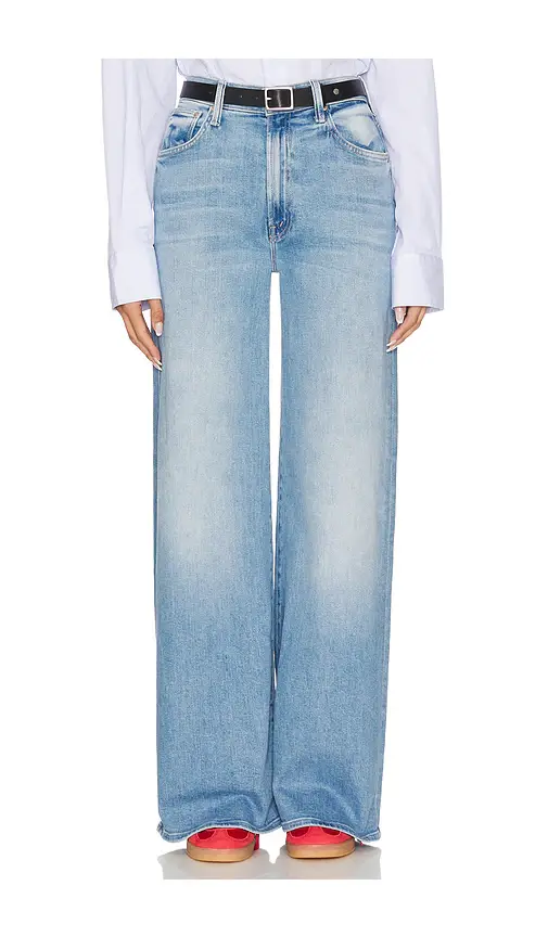Mother The Ditcher Roller Zip Sneak Jeans | Image 1 Mother The Ditcher Roller Zip Sneak Jeans | Image 1