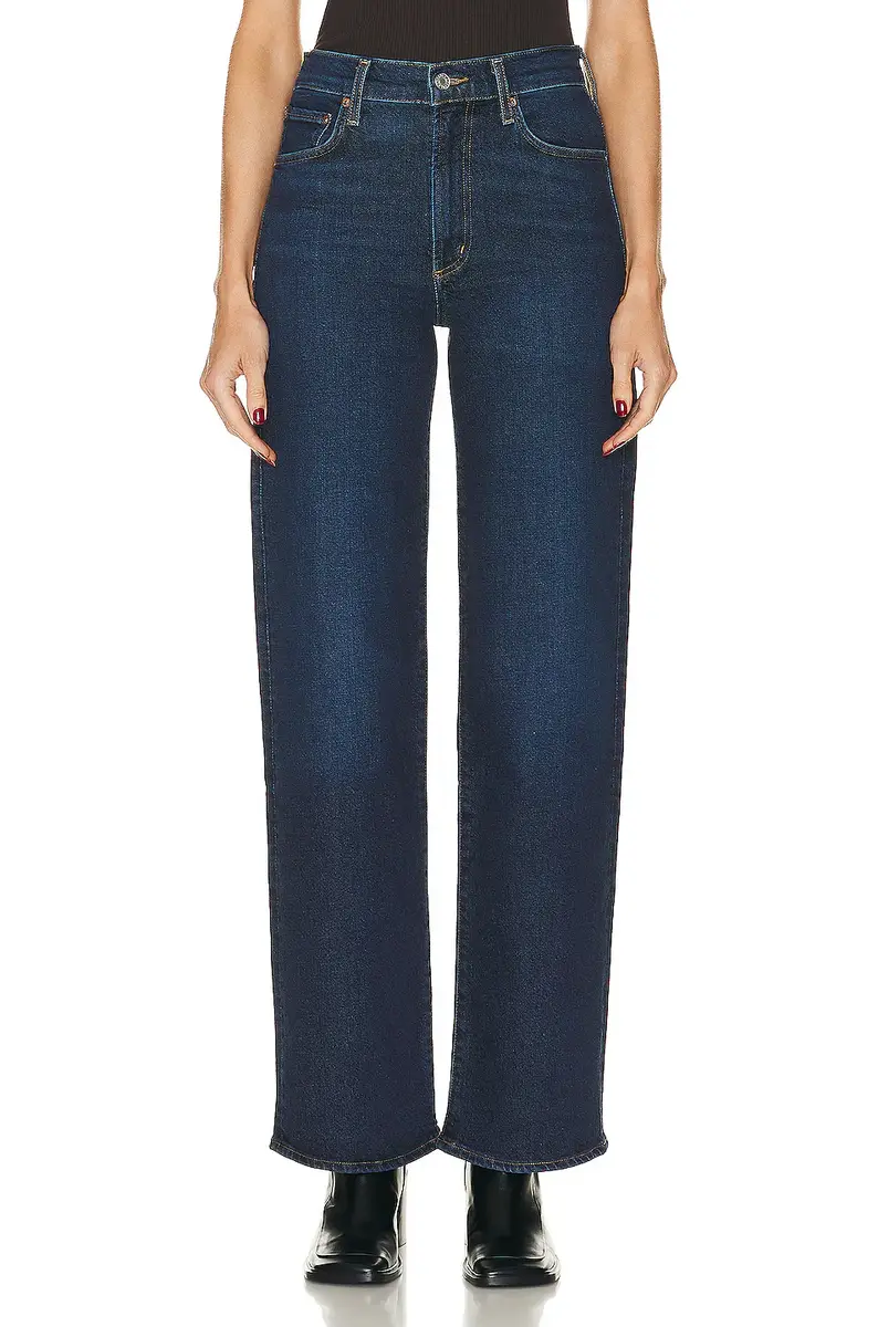 AGOLDE Harper Mid Rise Wide Straight Jeans