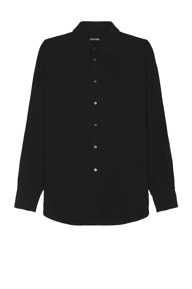 TOM FORD Fluid Silk Parachute Fluid Fit Shirt | Image 1 TOM FORD Fluid Silk Parachute Fluid Fit Shirt | Image 1