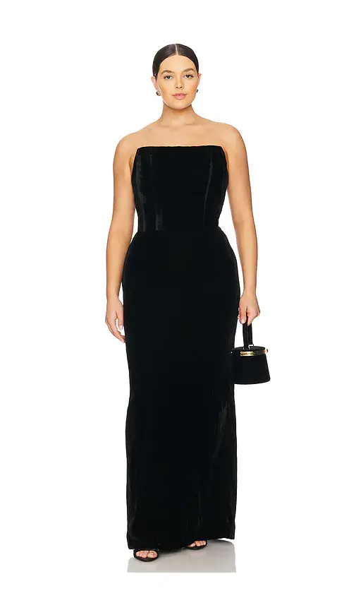 LPA Emery Velvet Maxi Dress | Thumbnail 2 LPA Emery Velvet Maxi Dress | Thumbnail 2