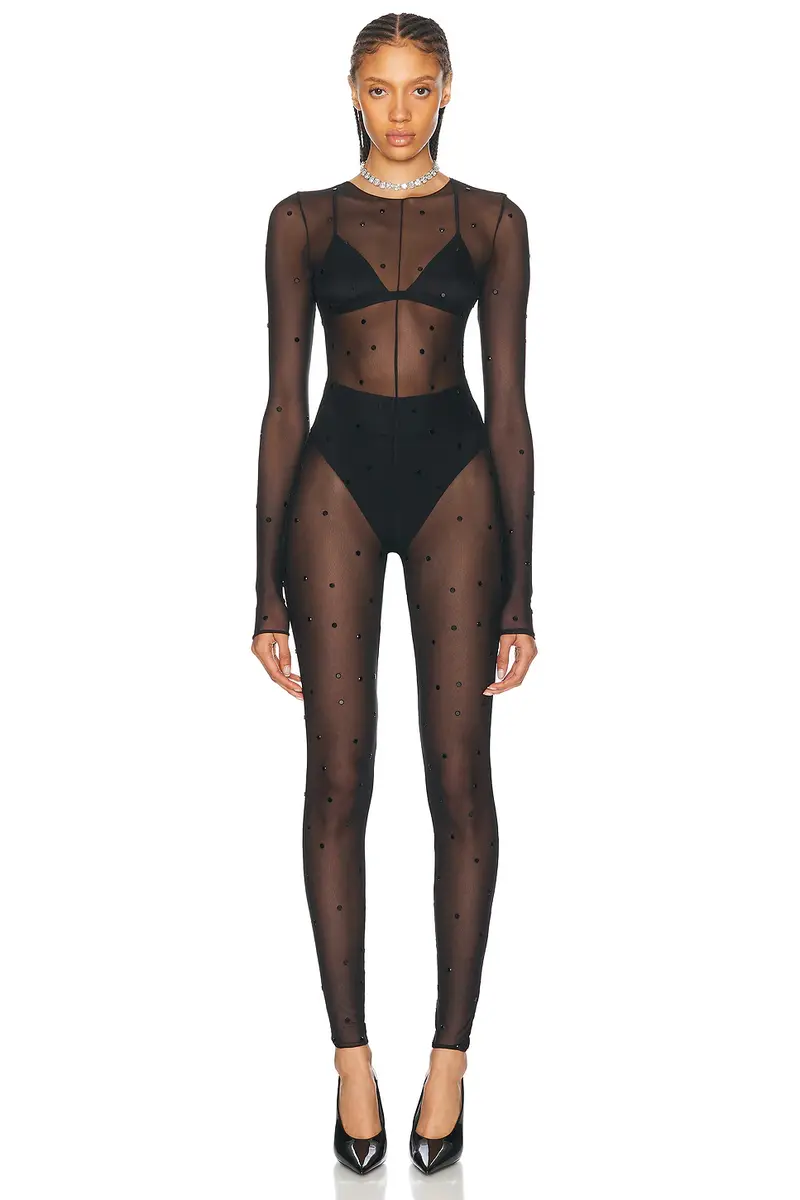 Oséree Crystal Jumpsuit | Thumbnail 2 Oséree Crystal Jumpsuit | Thumbnail 2