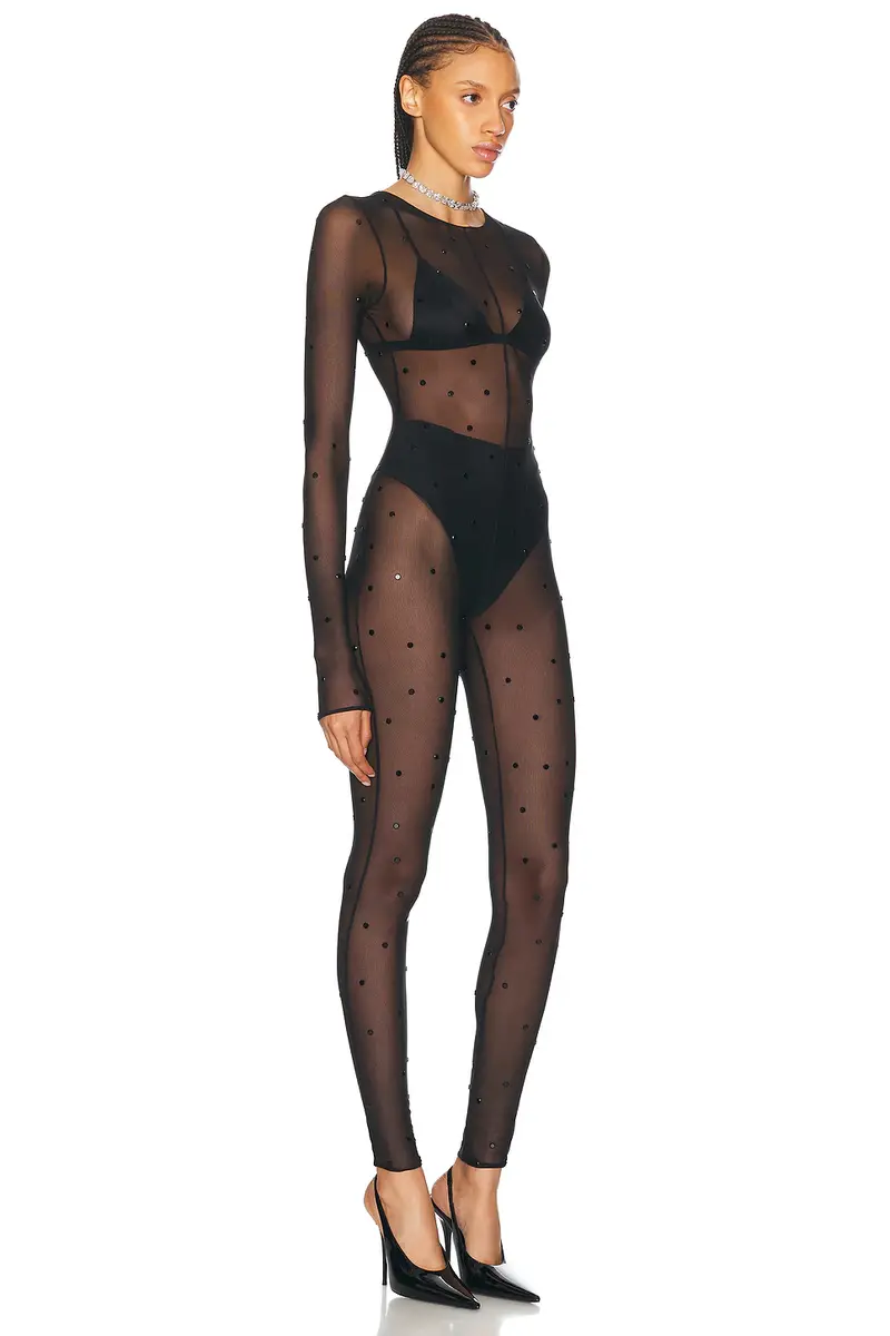Oséree Crystal Jumpsuit | Thumbnail 3 Oséree Crystal Jumpsuit | Thumbnail 3