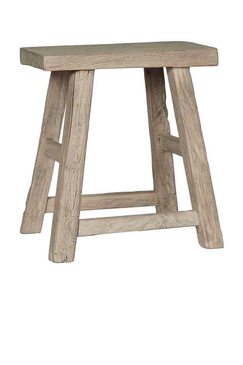 OLIVE ATELIERS Elm Wood Stool | Image 1 OLIVE ATELIERS Elm Wood Stool | Image 1