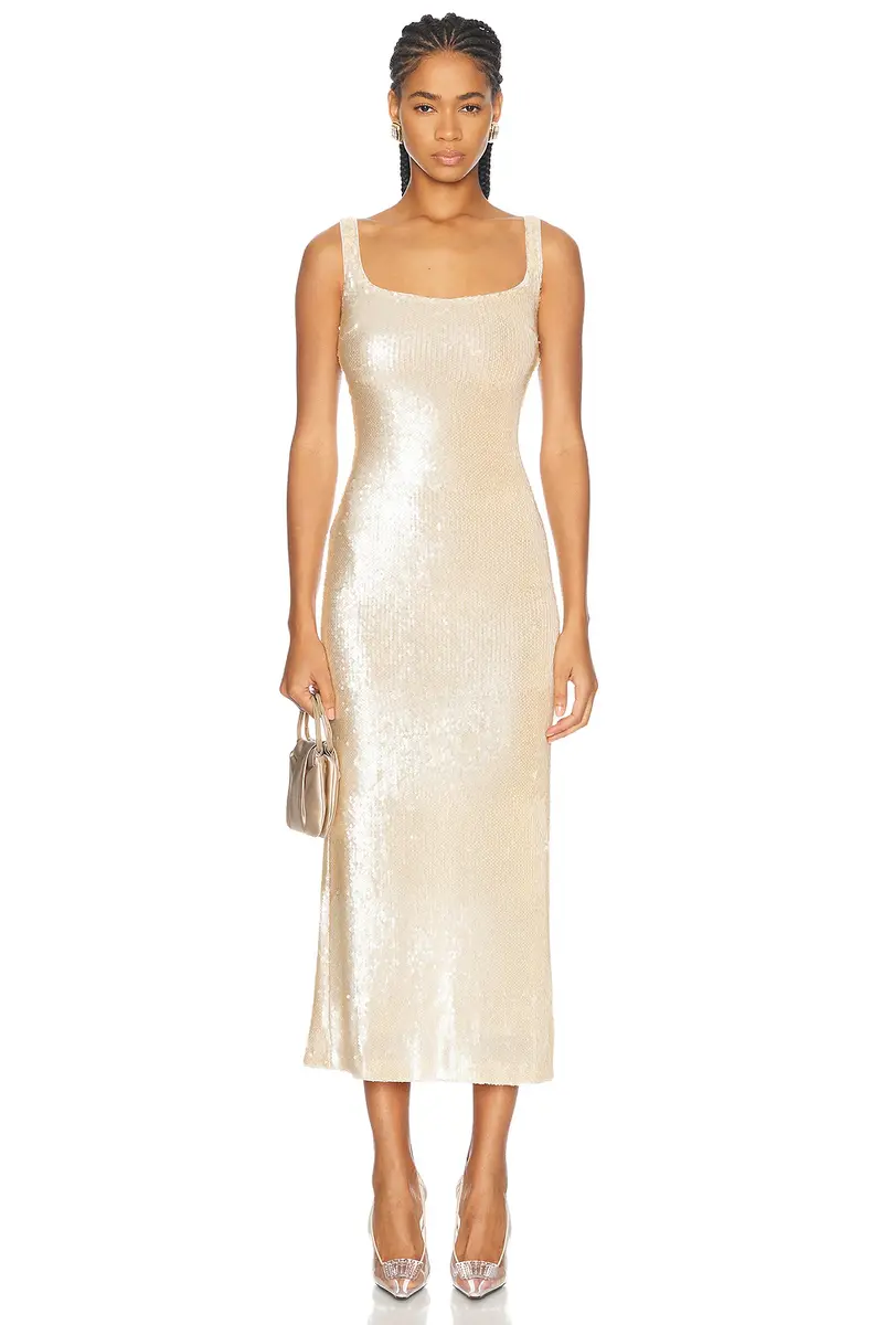 L'Academie Ceci Sequin Midi Dress | Thumbnail 3 L'Academie Ceci Sequin Midi Dress | Thumbnail 3
