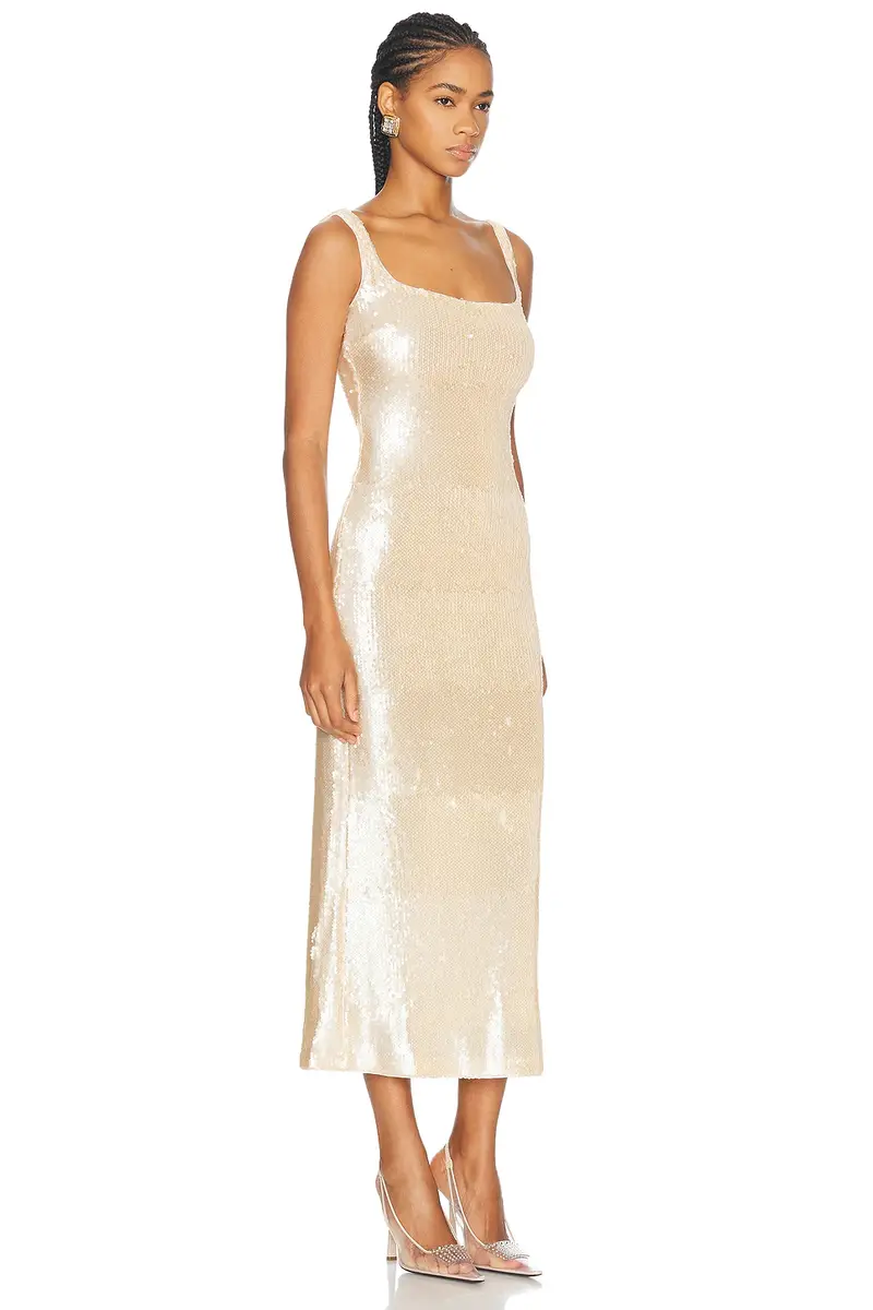 L'Academie Ceci Sequin Midi Dress | Thumbnail 4 L'Academie Ceci Sequin Midi Dress | Thumbnail 4