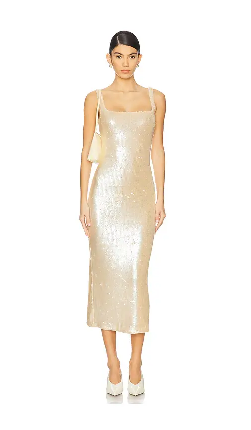 L'Academie Ceci Sequin Midi Dress | Image 1 L'Academie Ceci Sequin Midi Dress | Image 1