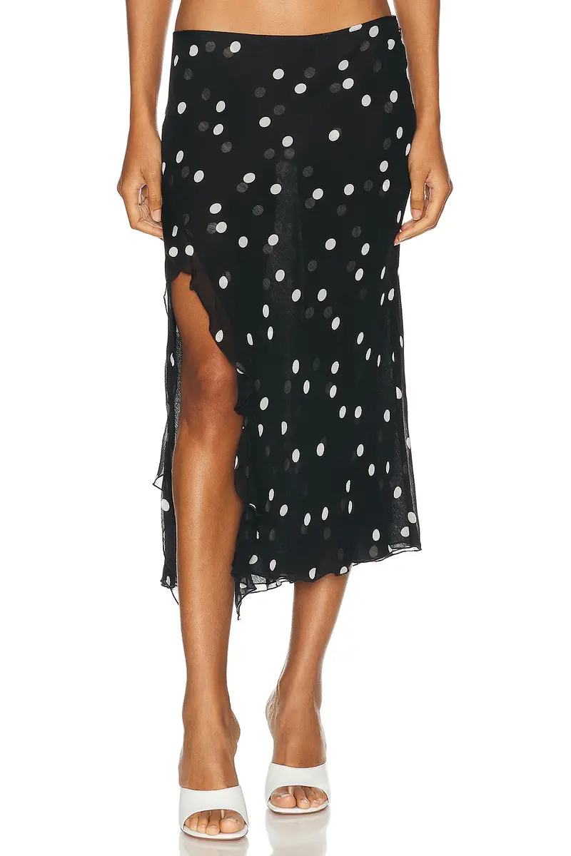 Ruffled High Slit Skirt Ruffled High Slit Skirt