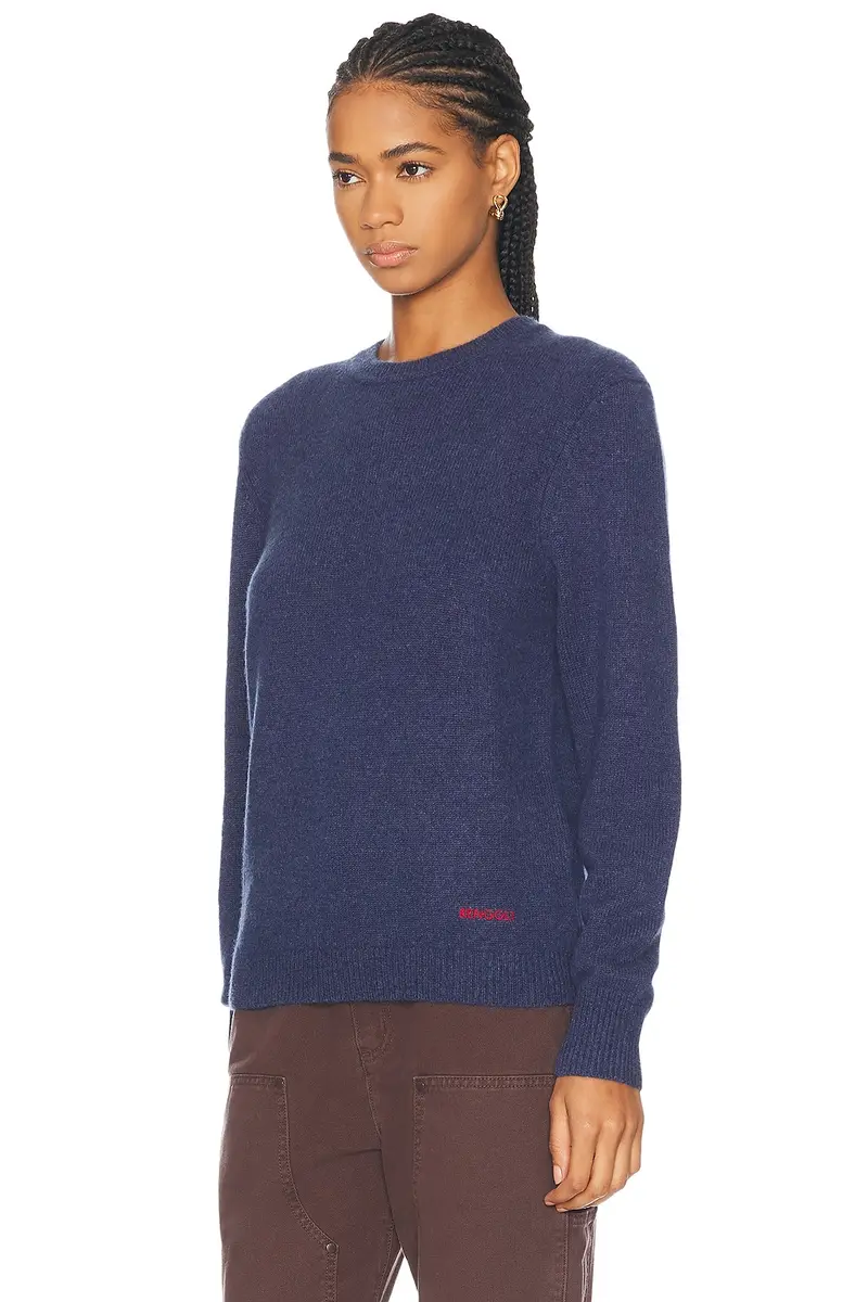 RENGGLI Embroidered Cashmere Crewneck Sweater | Thumbnail 3