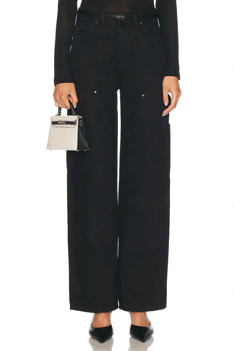 RENGGLI Work Wide Leg Jeans | Image 1 RENGGLI Work Wide Leg Jeans | Image 1