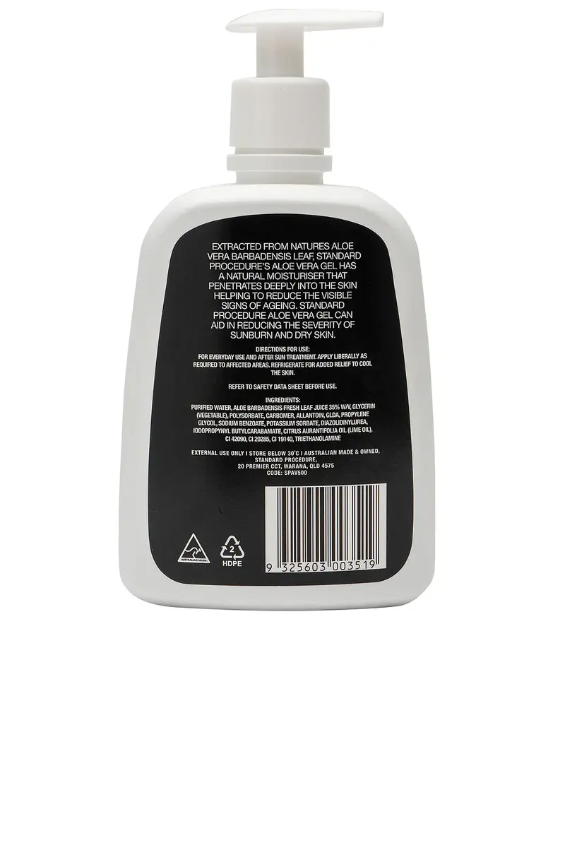 Standard Procedure Aloe Vera Gel 500ml | Thumbnail 4 Standard Procedure Aloe Vera Gel 500ml | Thumbnail 4