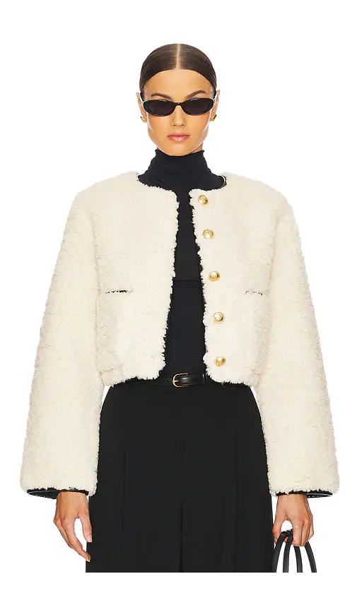 L'Academie Pauchet Reversible Faux Sherpa Jacket | Image 1 L'Academie Pauchet Reversible Faux Sherpa Jacket | Image 1