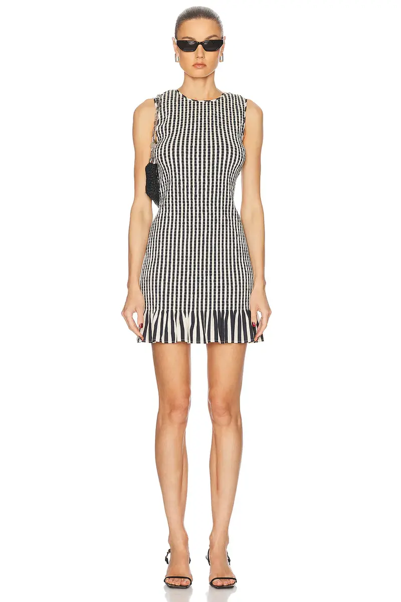 SIMONMILLER Belle Smocked Mini Dress | Image 1 SIMONMILLER Belle Smocked Mini Dress | Image 1