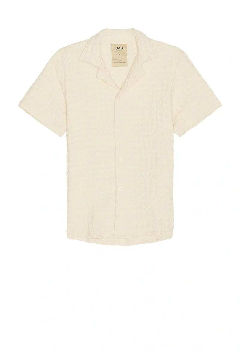 OAS Ecru Cuba Waffle Shirt | Thumbnail 3