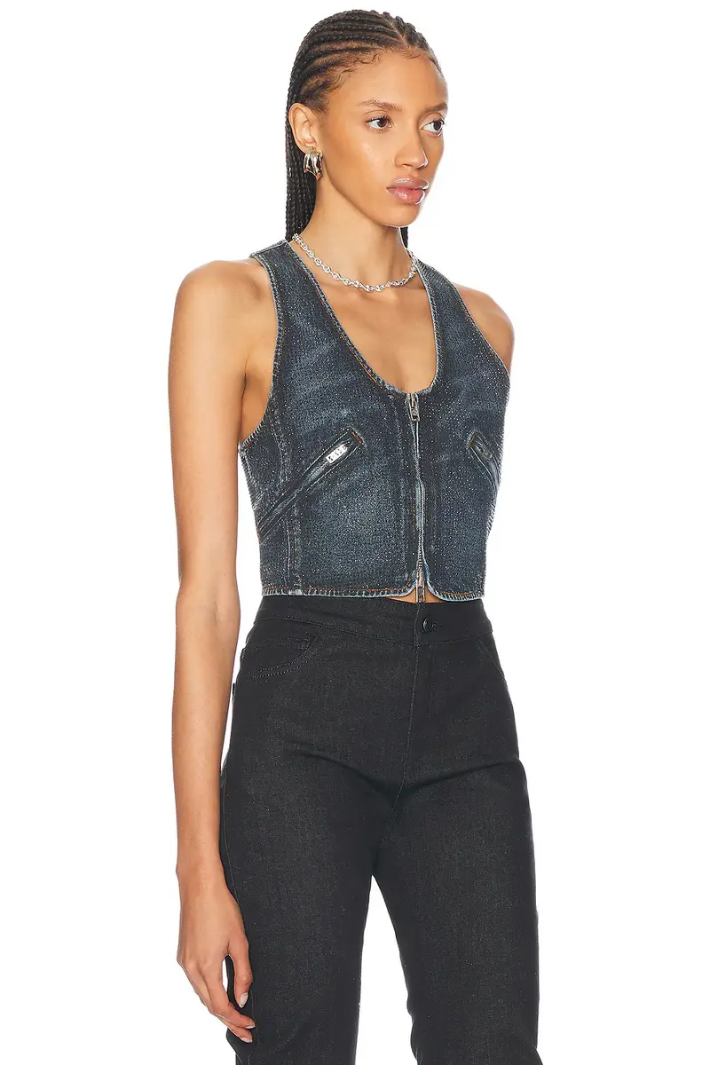 Alexander Wang Hotfix Crystal Moto Vest | Thumbnail 2 Alexander Wang Hotfix Crystal Moto Vest | Thumbnail 2