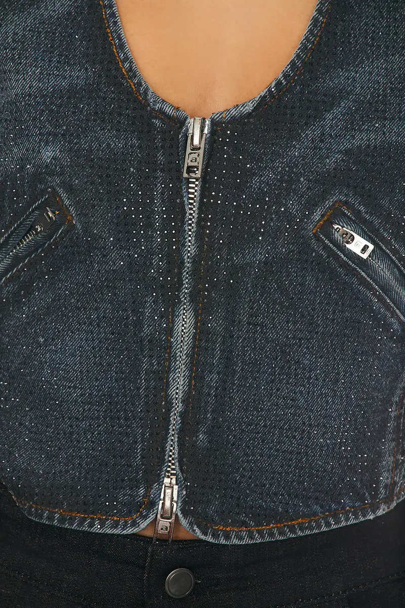 Alexander Wang Hotfix Crystal Moto Vest | Thumbnail 5 Alexander Wang Hotfix Crystal Moto Vest | Thumbnail 5
