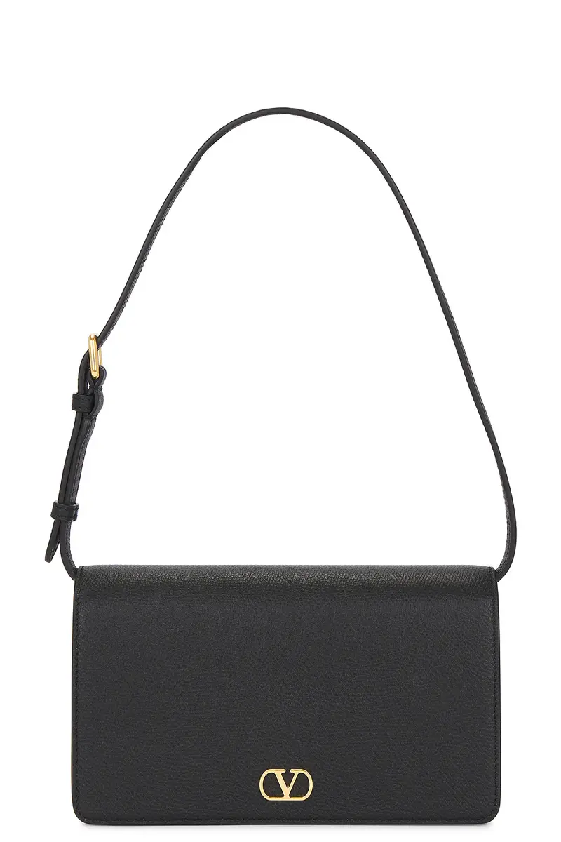 Valentino Garavani V Logo Signature Wallet With Strap | Image 1 Valentino Garavani V Logo Signature Wallet With Strap | Image 1