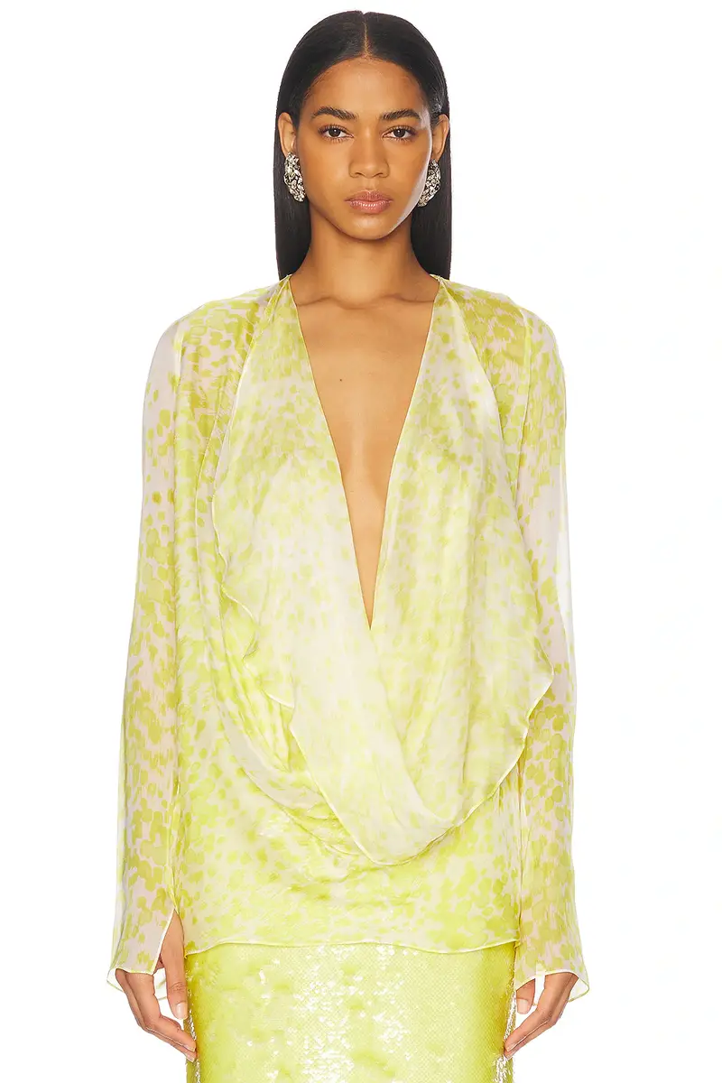 SEV Long Sleeve Draped Blouse | Image 1 SEV Long Sleeve Draped Blouse | Image 1